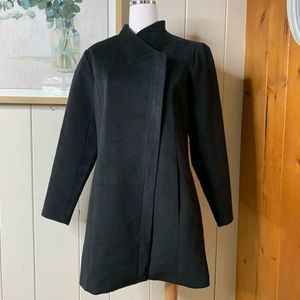 H by Halston Asymmetric Zip Coat, size 8